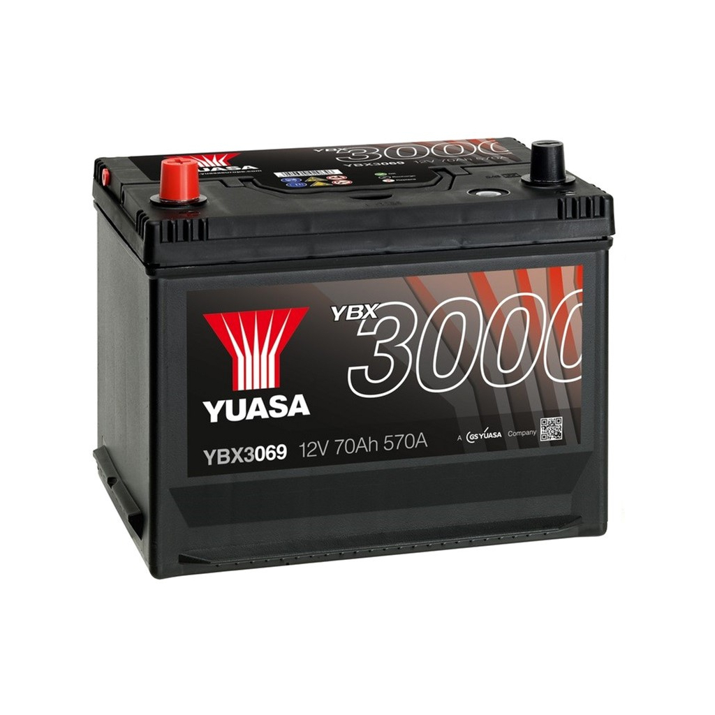 Акумулятор автомобільний Yuasa 12V 72Ah SMF Battery (YBX3069) - зображення 1