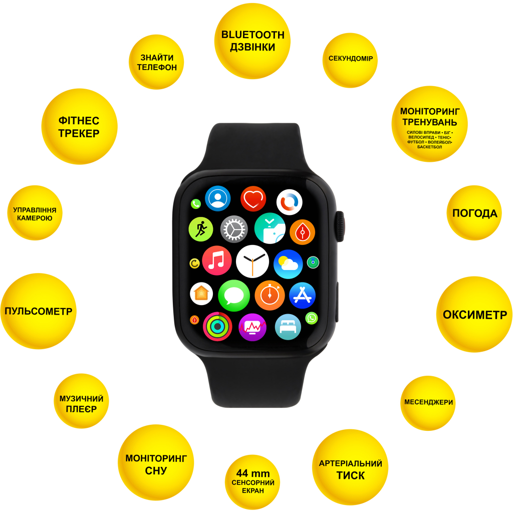 Смарт-годинник AURA X2 Pro 44mm Black (SWAX244B) - зображення 4