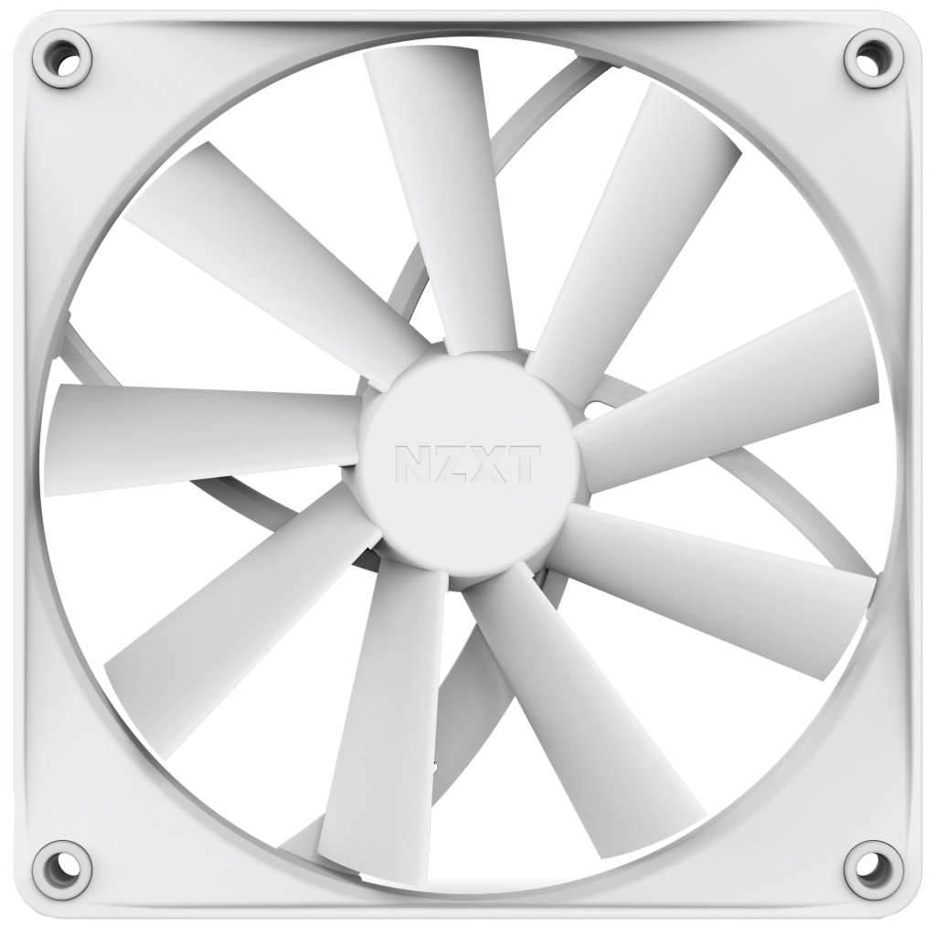 Кулер до корпусу NZXT F140Q Single (White) (RF-Q14SF-W1) - зображення 1