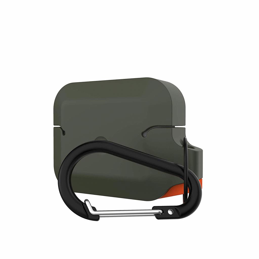 Чохол для навушників UAG для Airpods Pro Silicone Olive Drab/Orange (10225K117297) - зображення 3