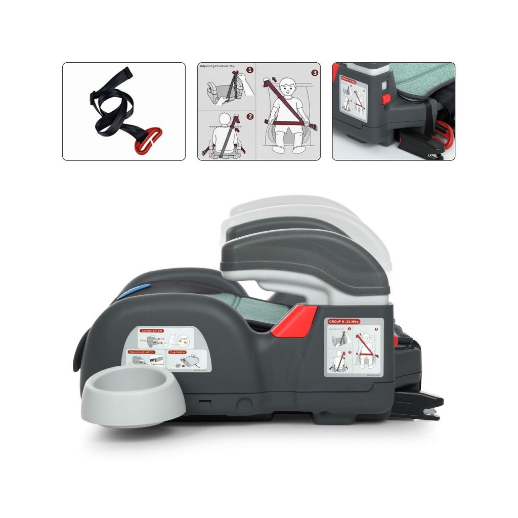 Автокрісло El Camino бустер 22-36кг (ME 1144 RORO ISO r.mint) - зображення 3