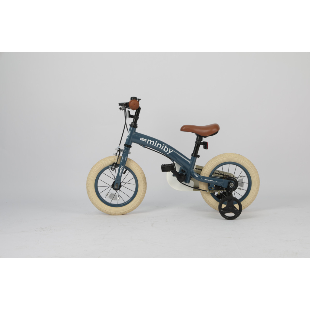 Дитячий велосипед QPlay Miniby 3 в1, біговел 12", Grey-Blue (CB02MiniBy12Grey-Blue) - зображення 4