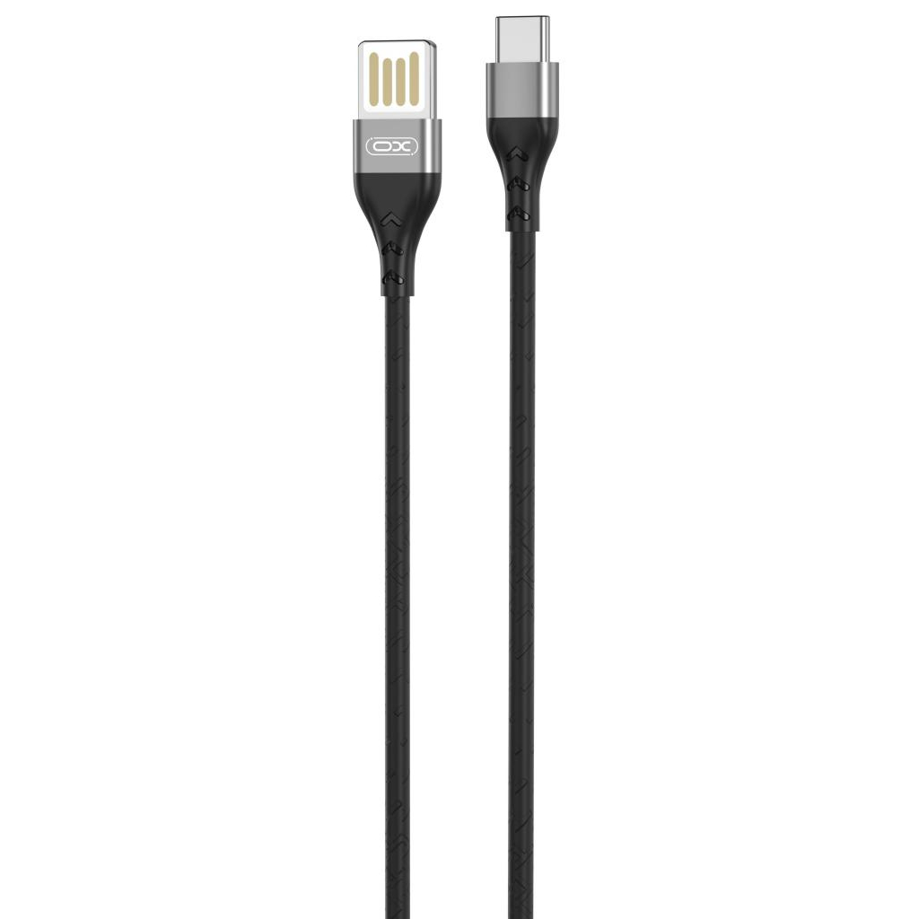 Дата кабель USB 2.0 AM to USB-C 1.0m 2.1A double-side grey XO (NB188-TC-1-GR) - зображення 2
