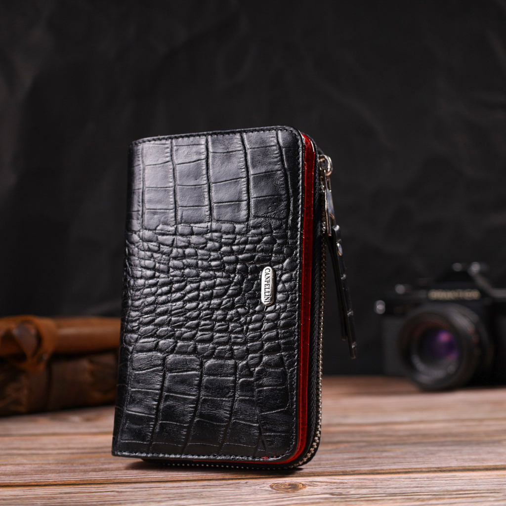 Портмоне Canpellini З натуральної шкіри Чорне (21911) - зображення 8