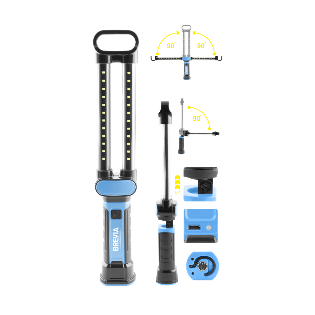 Ліхтар Brevia LED 24SMD, 40см, 400lm, 2000mAh, microUSB (11370) - зображення 2