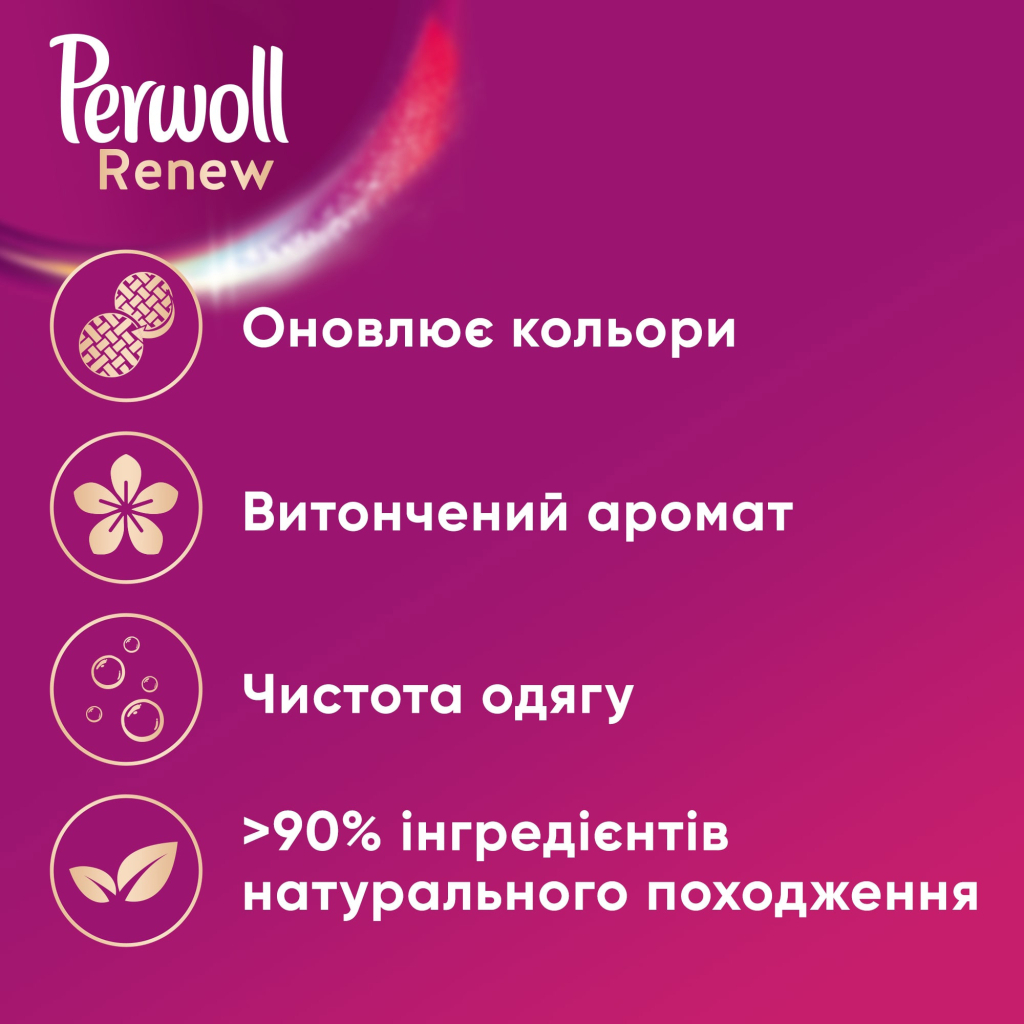 Гель для прання Perwoll Renew Blossom Відновлення та аромат 990 мл (9000101580419) - изображение 2