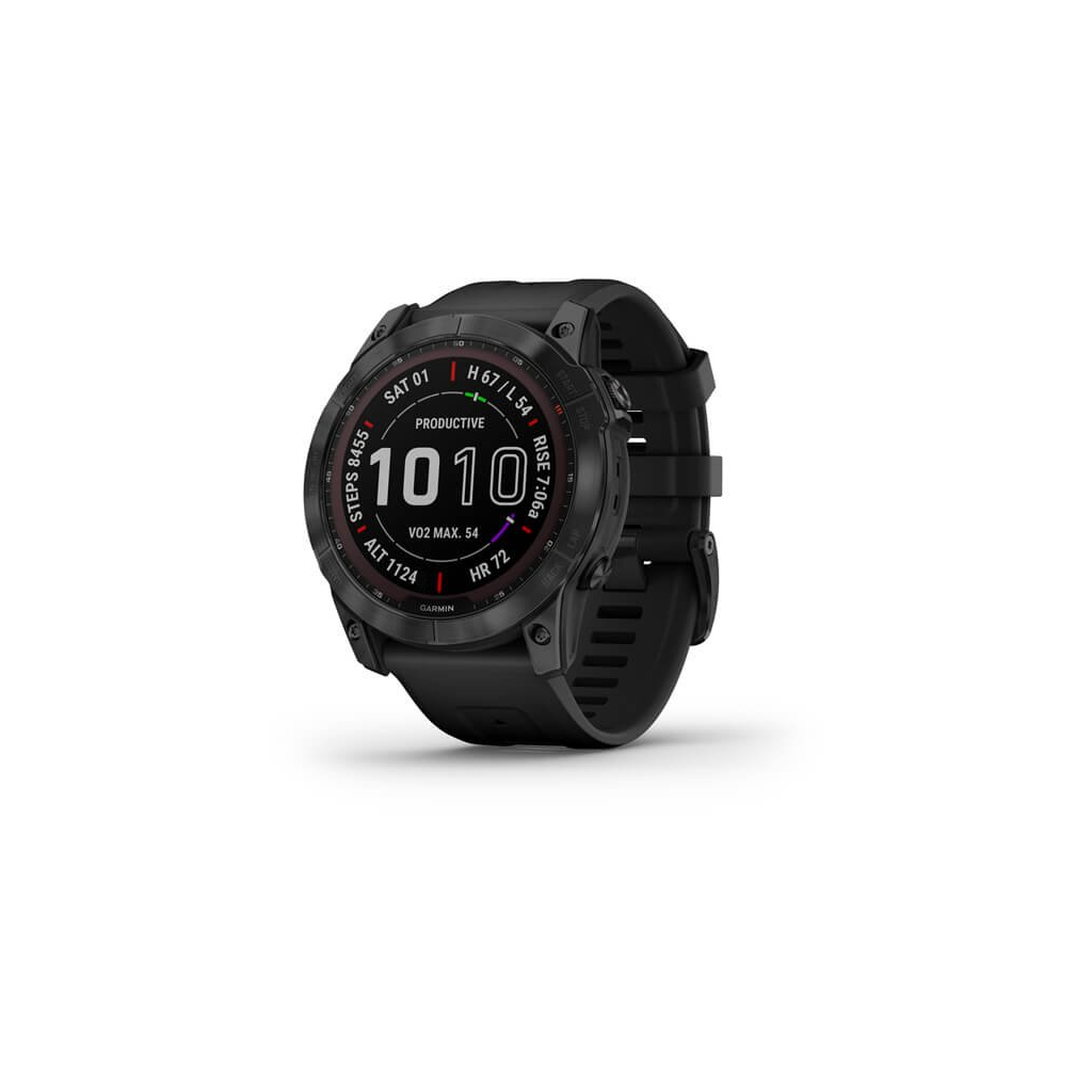 Смарт-годинник Garmin fenix 7X Sapph Sol Black DLC Ti w/ Black Band, GPS (010-02541-23) - зображення 1