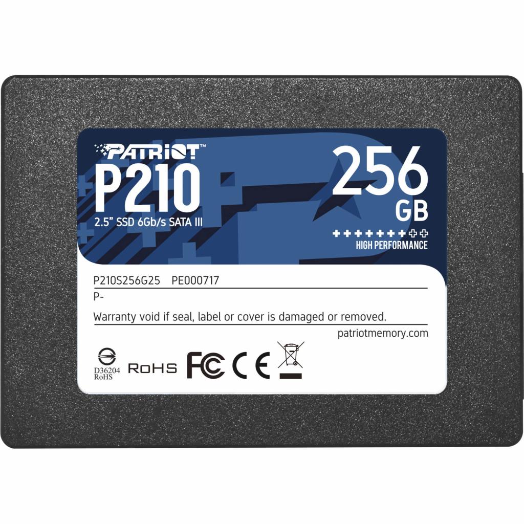 Накопичувач SSD 2.5" 256GB Patriot (P210S256G25) - изображение 1