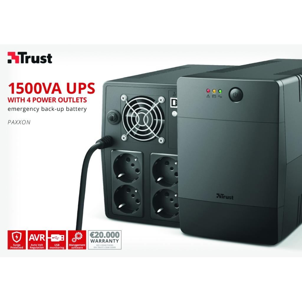 Пристрій безперебійного живлення Trust Paxxon 1500VA (23505_TRUST) - зображення 7