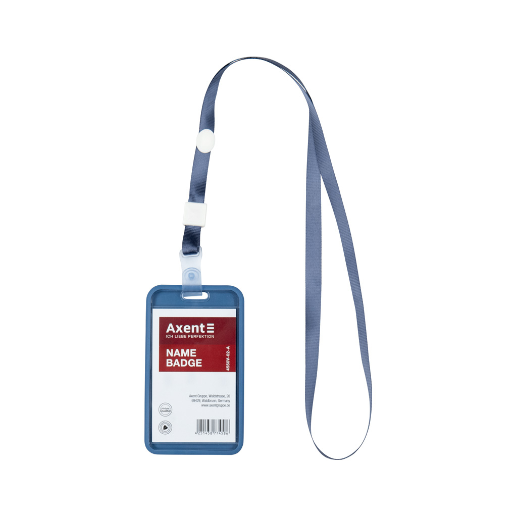 Бейдж Axent чохол SoftTouch матовий, 54х85мм ,димчасто синій (4550V-02-A) - зображення 6