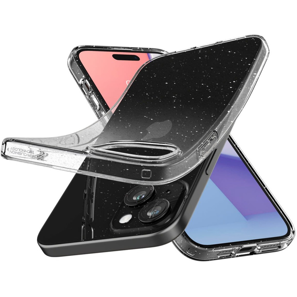 Чохол до мобільного телефона Spigen Apple iPhone 15 Liquid Crystal Glitter Crystal Quartz (ACS06788) - изображение 10