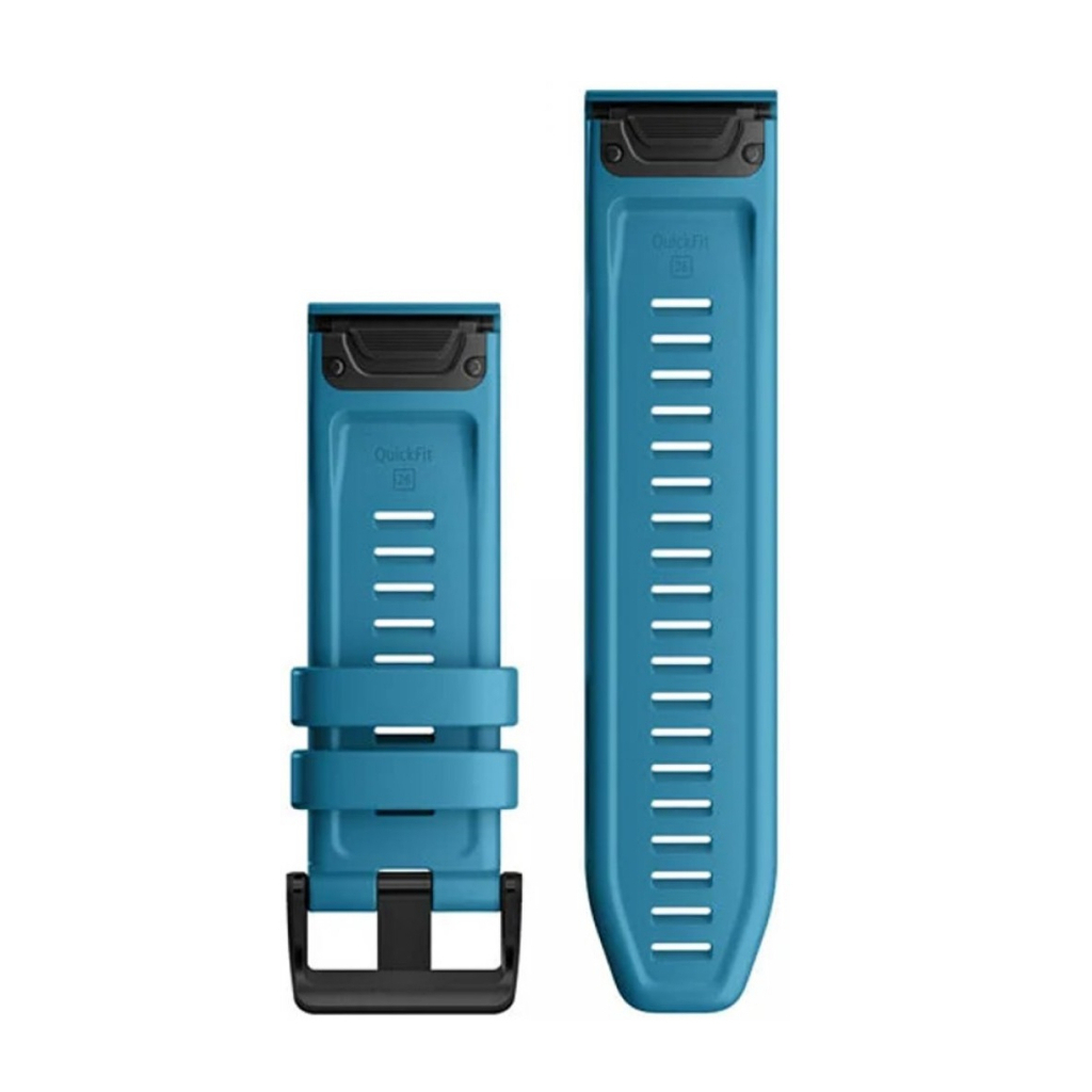 Ремінець до смарт-годинника Garmin quatix 6X 26mm QuickFit Cirrus Blue Silicone (010-12864-21) - зображення 2