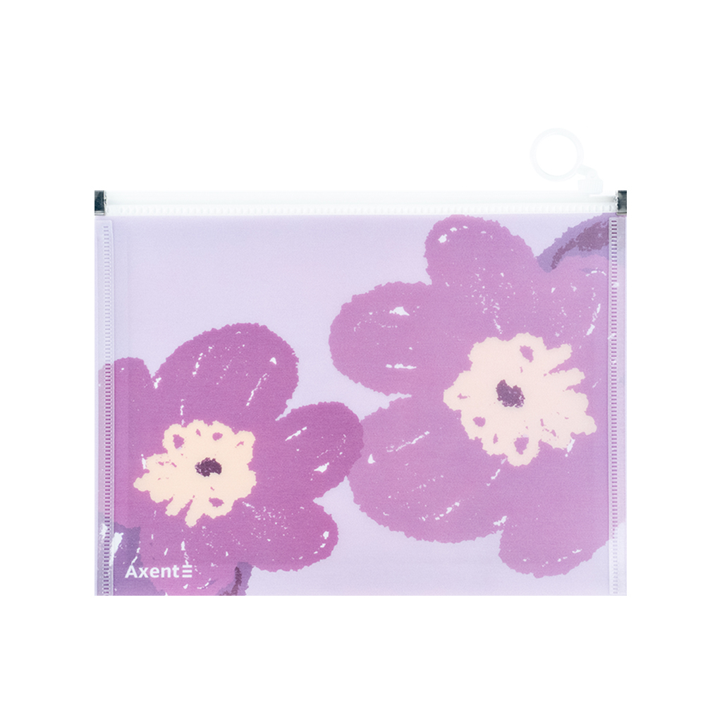 Папка на блискавці Axent zip-lock А5 Lavender-4 (1498-39-A) - зображення 2
