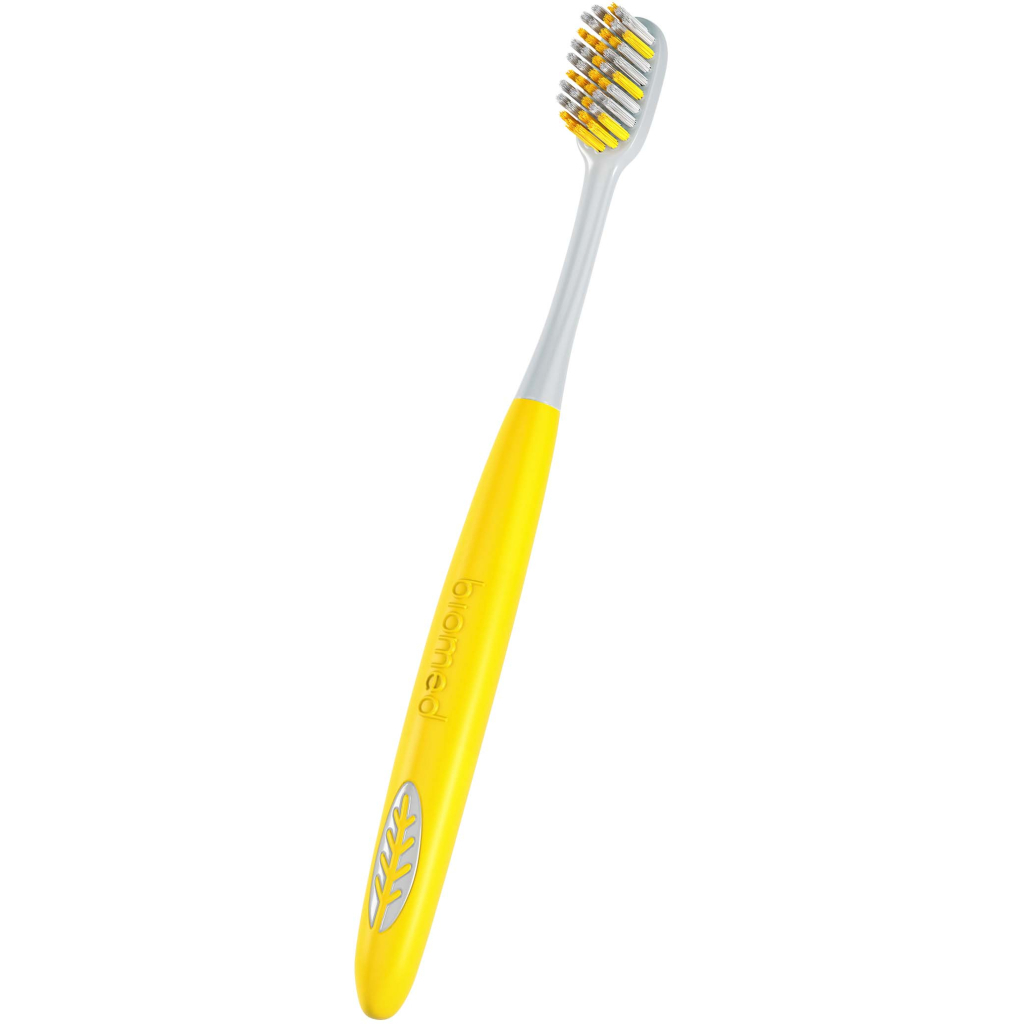Зубна щітка BioMed Silver Medium жовта (7640168930509) - зображення 2