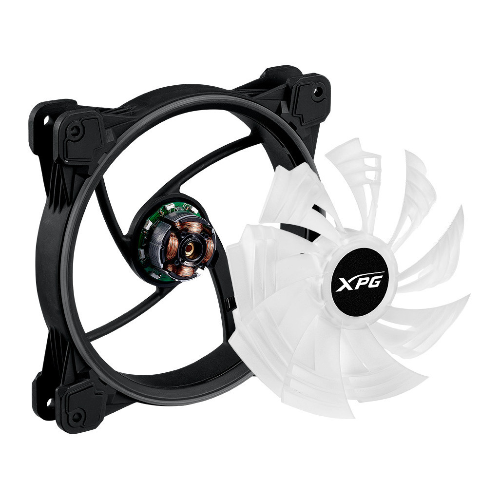 Кулер до корпусу ADATA HURRICANE120ARGBPWM-BKCWW - зображення 4
