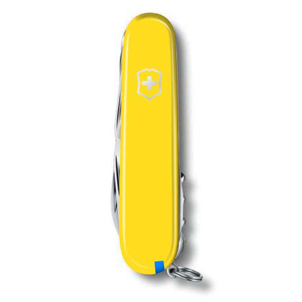 Ніж Victorinox Huntsman Ukraine 91 мм Жовто-синій (1.3713.8.2) - зображення 4