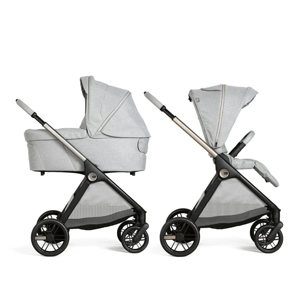 Коляска Chicco 2 в 1 Bellagio світло сіра (2900990878024) (87136.40.01) - зображення 1