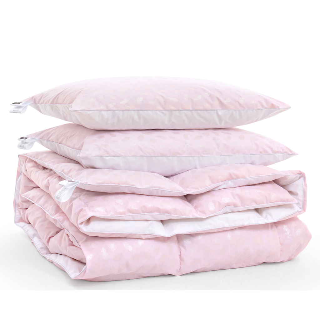 Ковдра MirSon Набір №2149 Bio-Pink Зима 50% пух 200х220 + подушки (2200003024814) - зображення 3