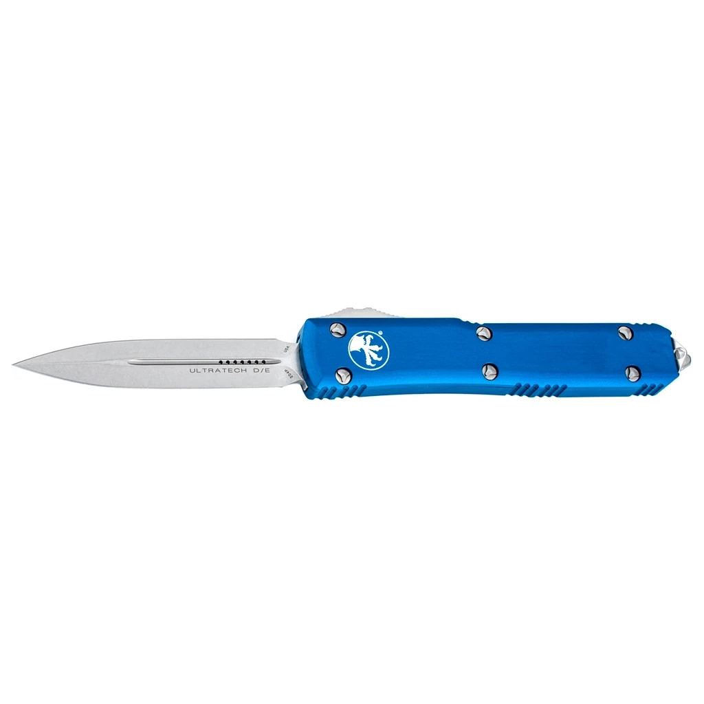 Ніж Microtech Ultratech Double Edge Stonewash Blue (122-10BL) - зображення 1