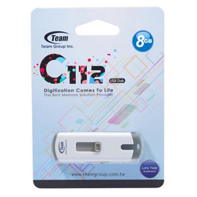 USB флеш накопичувач Team 8GB C112 Gray USB 2.0 (TC1128GC01) - зображення 4