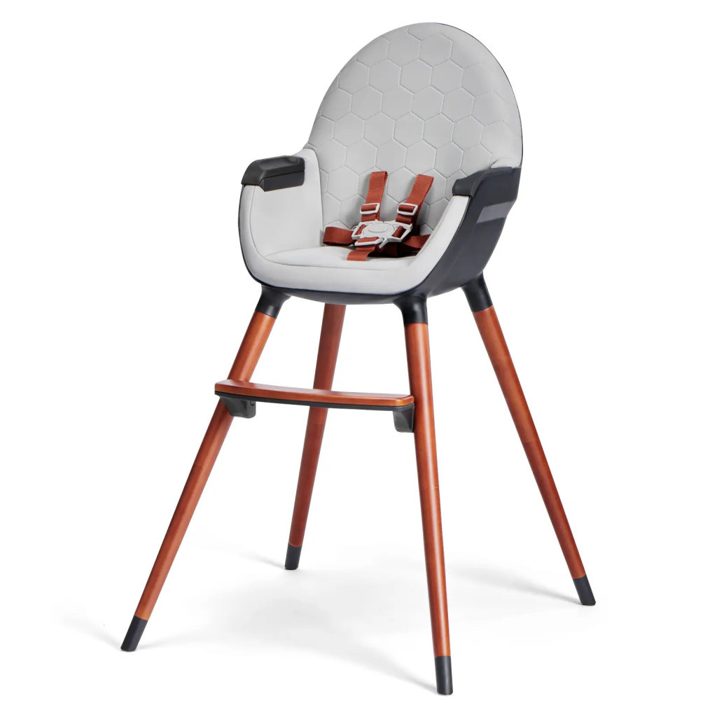 Стілець для годування Kinderkraft 2 в 1 Finix Grey (5902533918515) - зображення 3