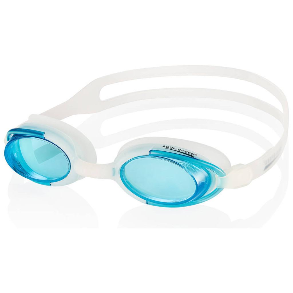Окуляри для плавання Aqua Speed Malibu 008-29 білий OSFM (5908217629081) - зображення 1