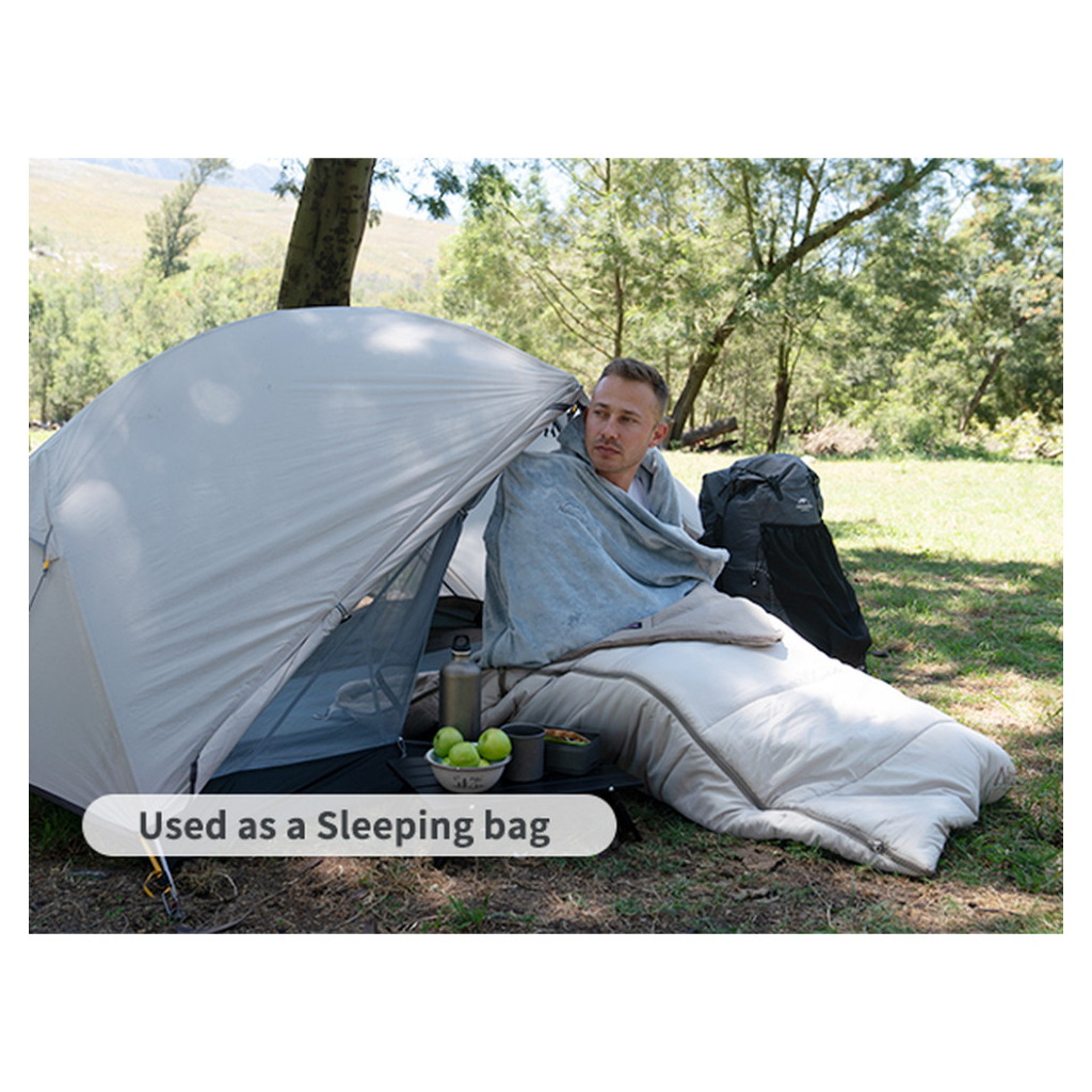 Спальний мішок Naturehike CNK2300SD022, світло-сірий (6976507667333) - зображення 11