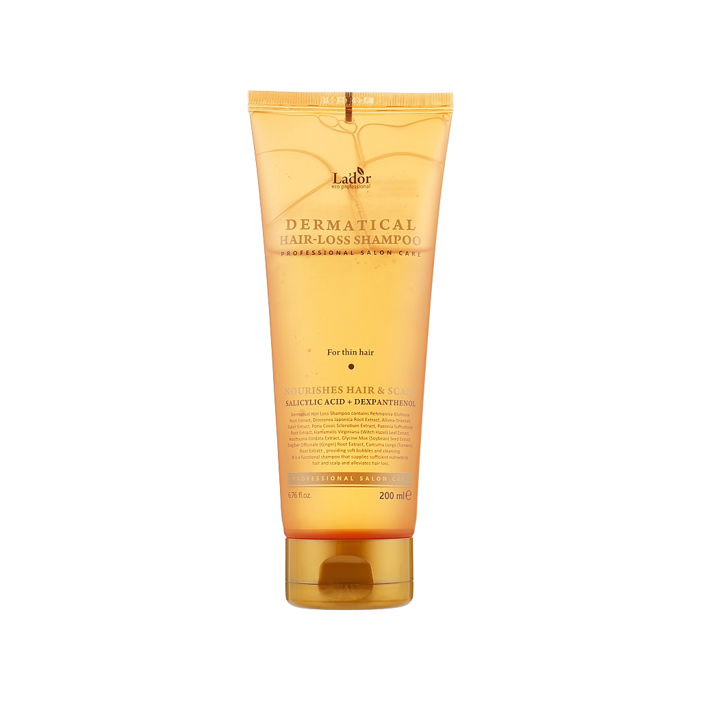 Шампунь La'dor Dermatical Hair Loss Shampoo For Thin Hair Для тонкого волосся 200 мл (8809181934614) - изображение 1