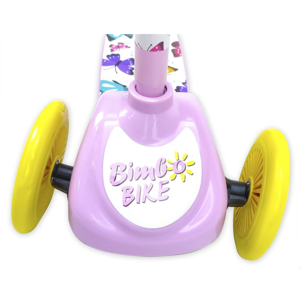 Самокат Bimbo Bike Butterflies 12" з регулюванням висоти Рожево-жовтий (75802-IS) - зображення 4