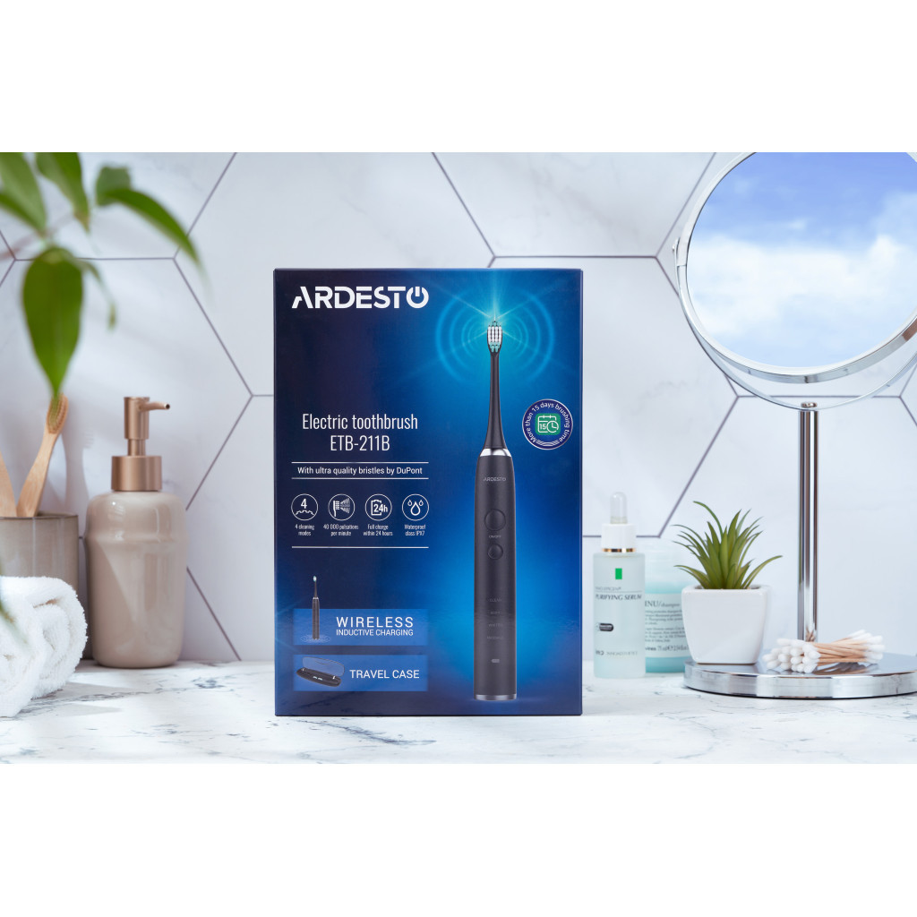 Електрична зубна щітка Ardesto ETB-211B - зображення 7