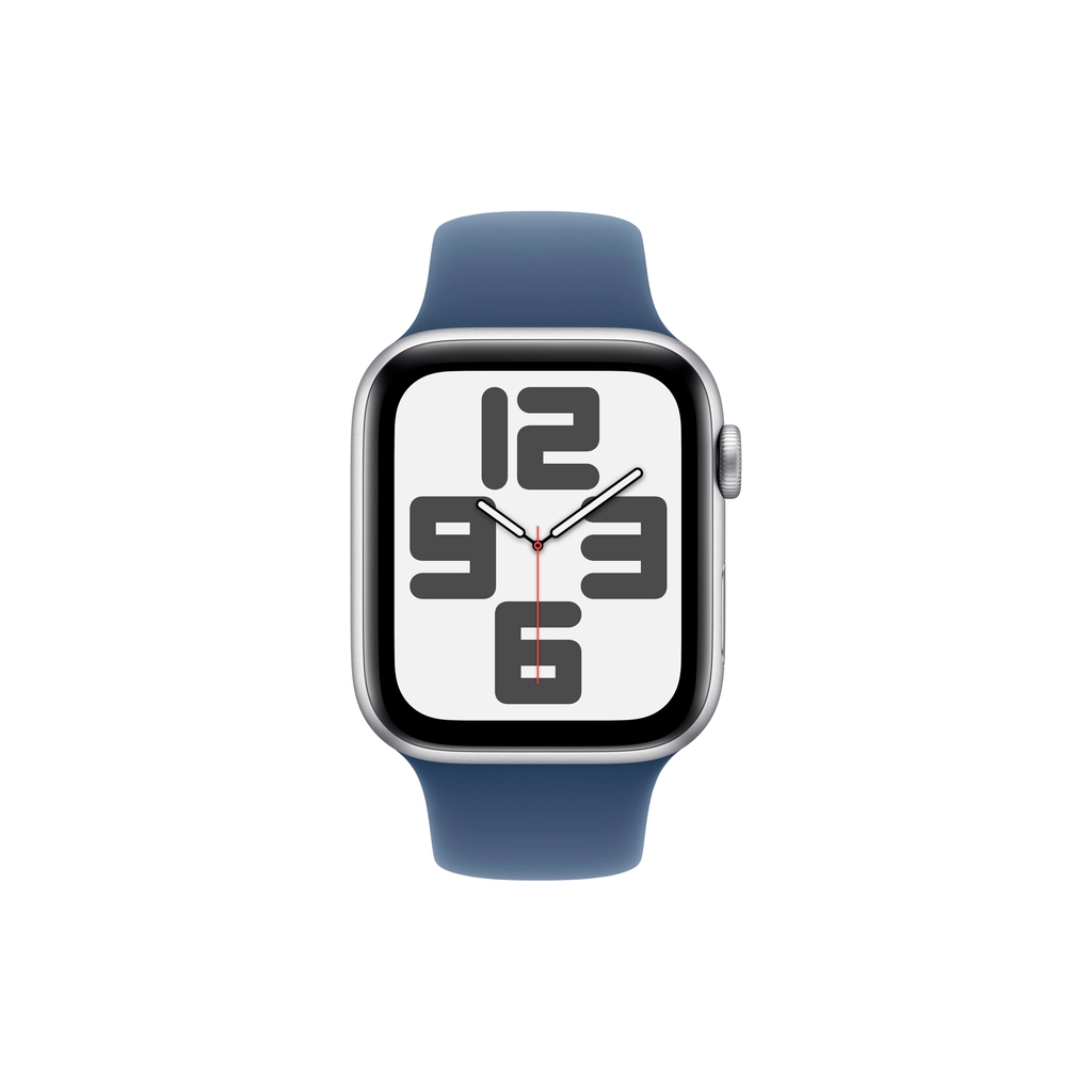 Смарт-годинник Apple Watch SE 2024 GPS 40mm Silver Aluminium Case with Denim Sport Band - M/L (MXED3QH/A) - зображення 2