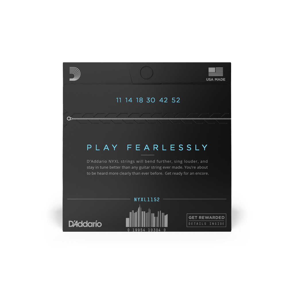 Струни для гітари D'Addario NYXL Medium Top / Heavy Bottom (11-52) (NYXL1152) - изображение 2