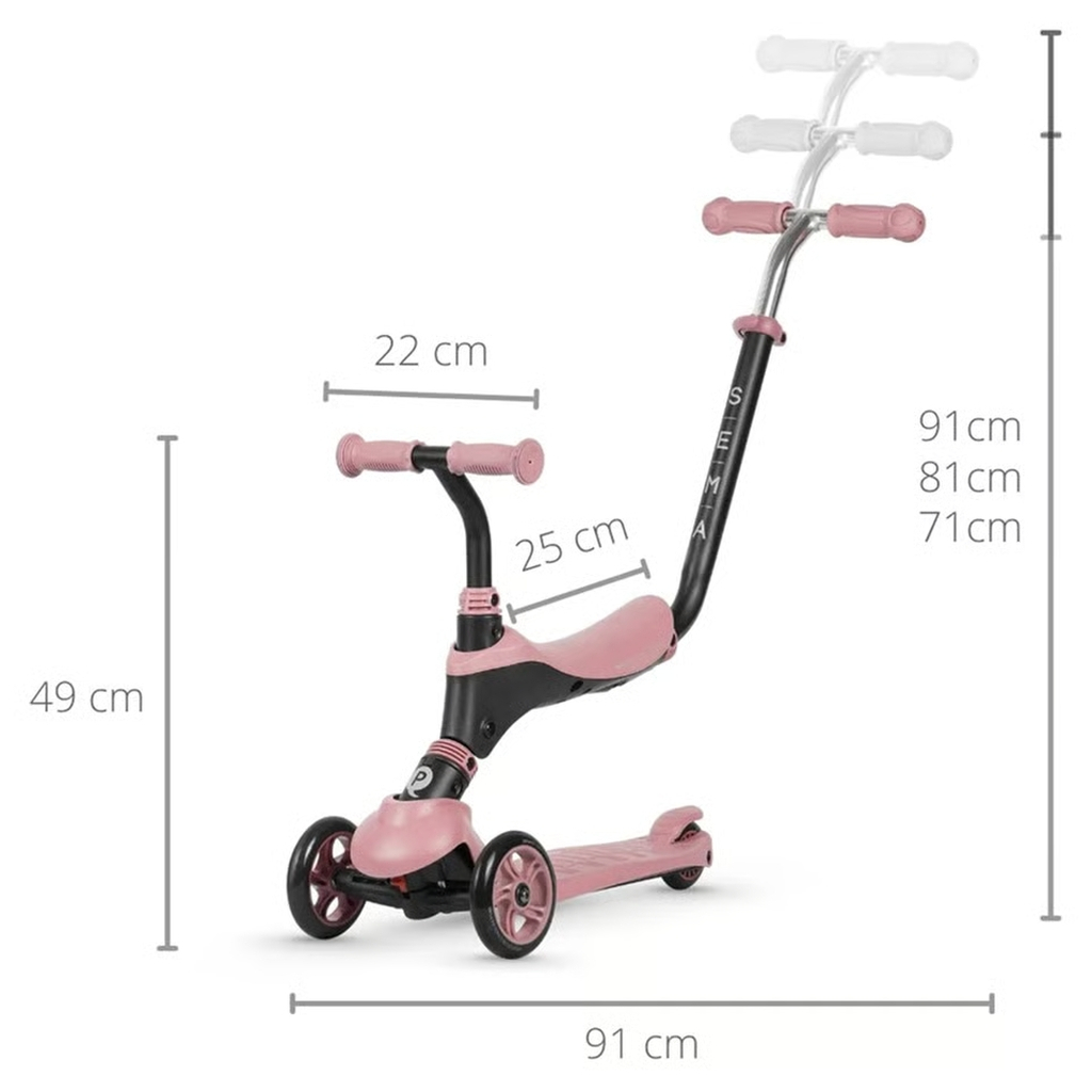 Самокат QPlay 5 в 1 Sema Pink (ST-004SemaPink) - зображення 7