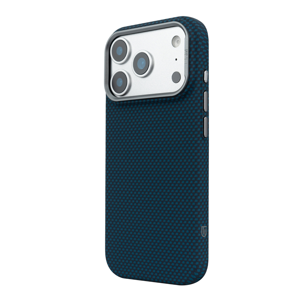 Чохол до мобільного телефона Armorstandart LikeCarbon2 MagCase Apple iPhone 17 Pro Kevlar Dark Blue (ARM88554) - зображення 5