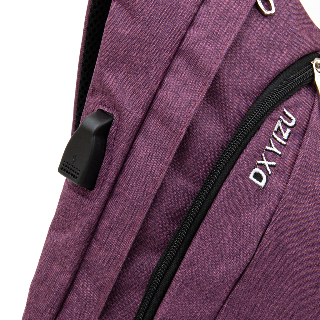 Сумка Vintage Унісекс через плече смарт текстильна Малинова (20552) - зображення 4