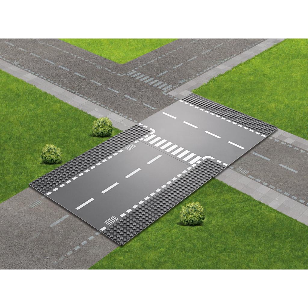 Конструктор LEGO City Пряме й Т-подібне перехрестя 2 деталі (60236) - зображення 3