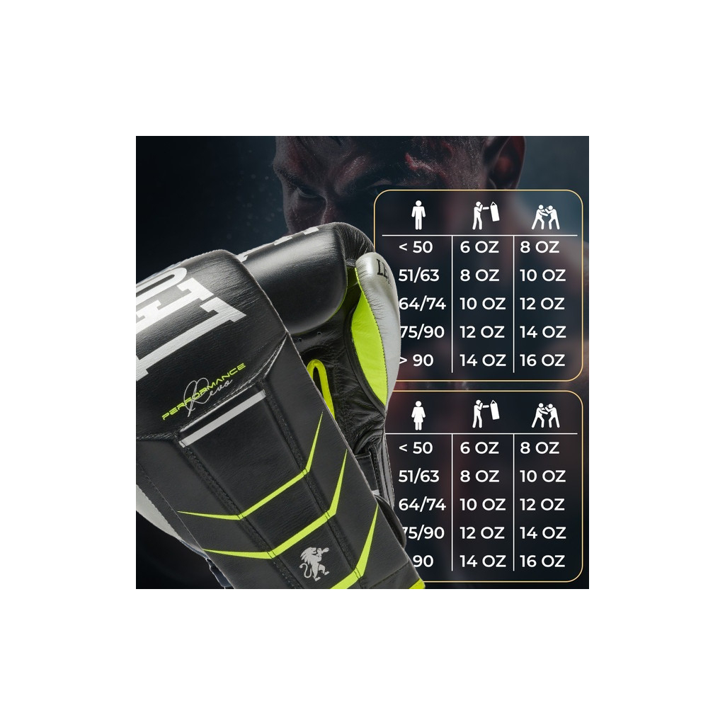 Боксерські рукавички Leone GN110F Revo Fluo Black 12 унцій (GN110F_Black_12oz) - зображення 10