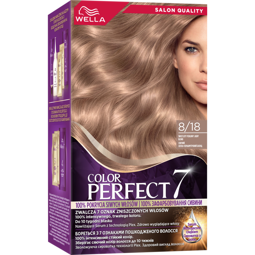 Фарба для волосся Wella Color Perfect 8/18 Сяючий світло-перламутровий блонд (4064666598390) - изображение 1