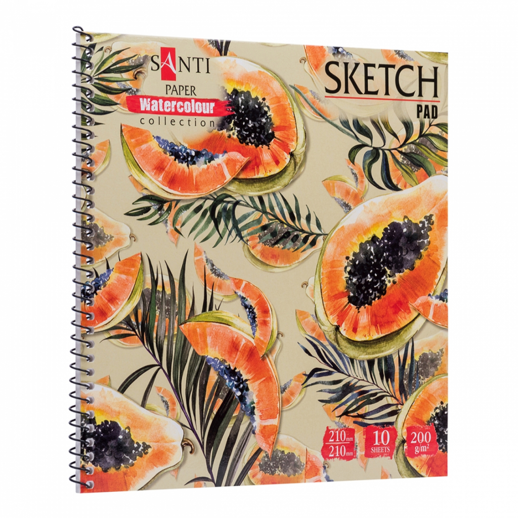 Альбом для малювання Santi для акварелі Botanic, 210х210, 10 аркушів (742834) - зображення 2