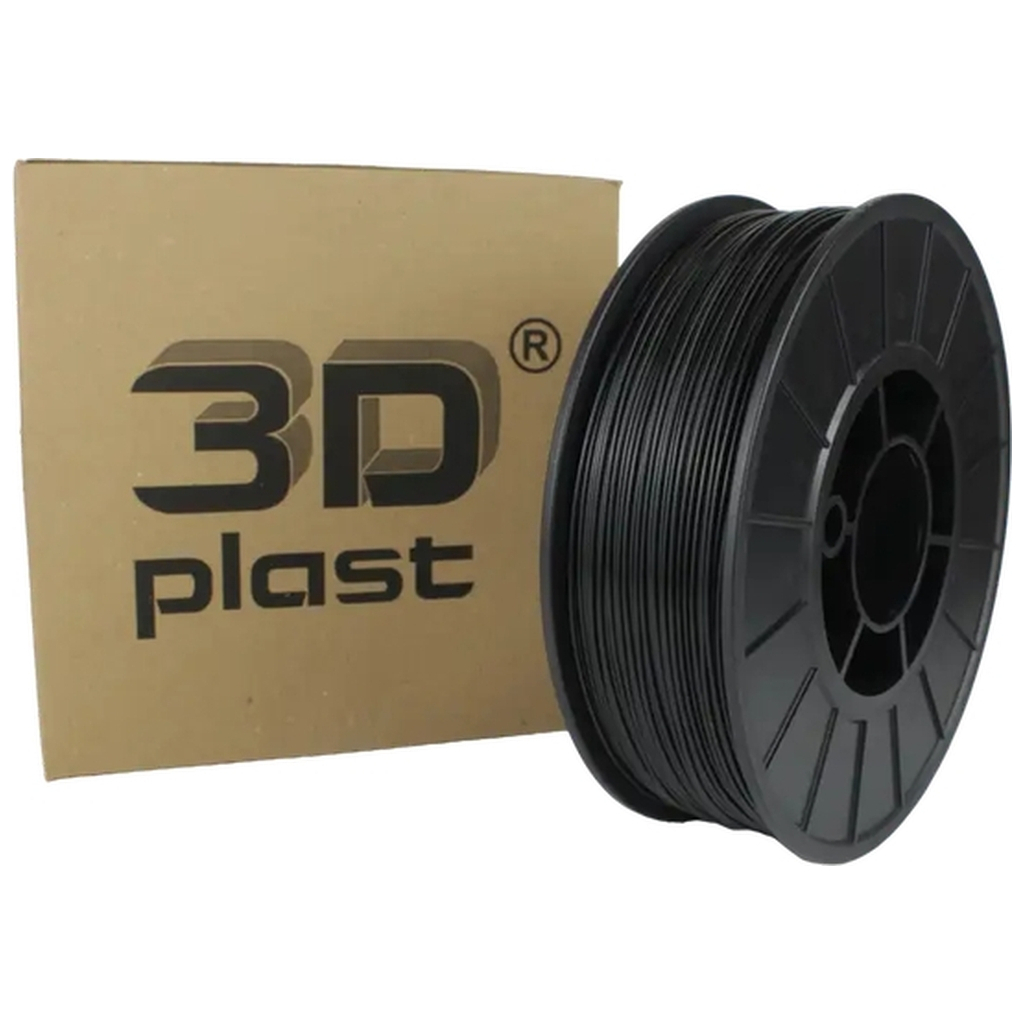 Пластик для 3D-принтера 3Dplast PETG 1.75мм, 3кг, black (3DPTG1753BLK) - изображение 1