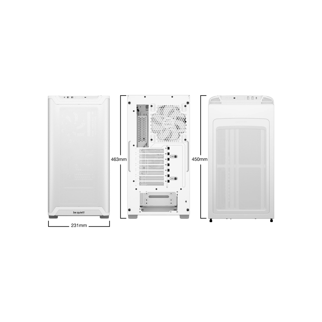 Корпус Be quiet! PURE BASE 501 Airflow з віконцем,білий (BGW75) - зображення 2