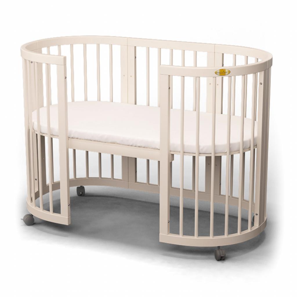 Ліжечко Ingvart SMART BED ROUND сл. кістка (1721015) - зображення 2