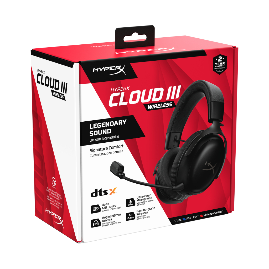 Навушники HyperX Cloud III Wireless Black (77Z45AA) - зображення 9