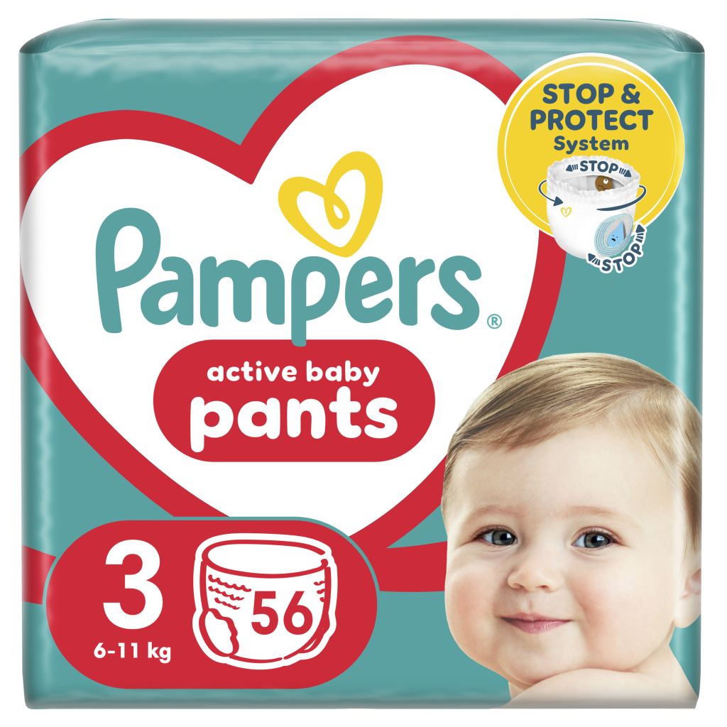 Підгузки Pampers трусики Pants Розмір 3 (6-11 кг) 56 шт. (8006540068663) - зображення 1