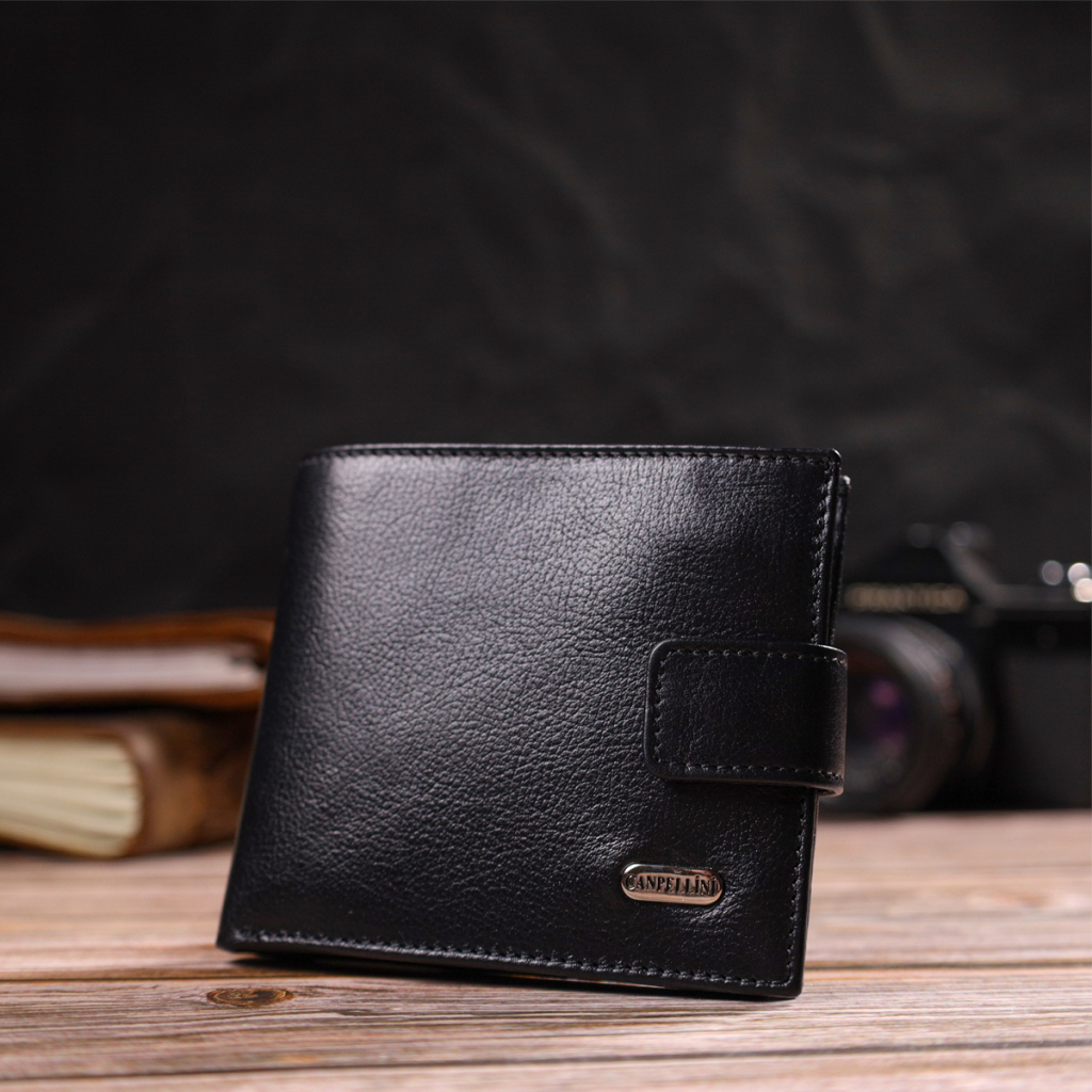 Гаманець Canpellini З натуральної шкіри Чорний (21772) - зображення 8