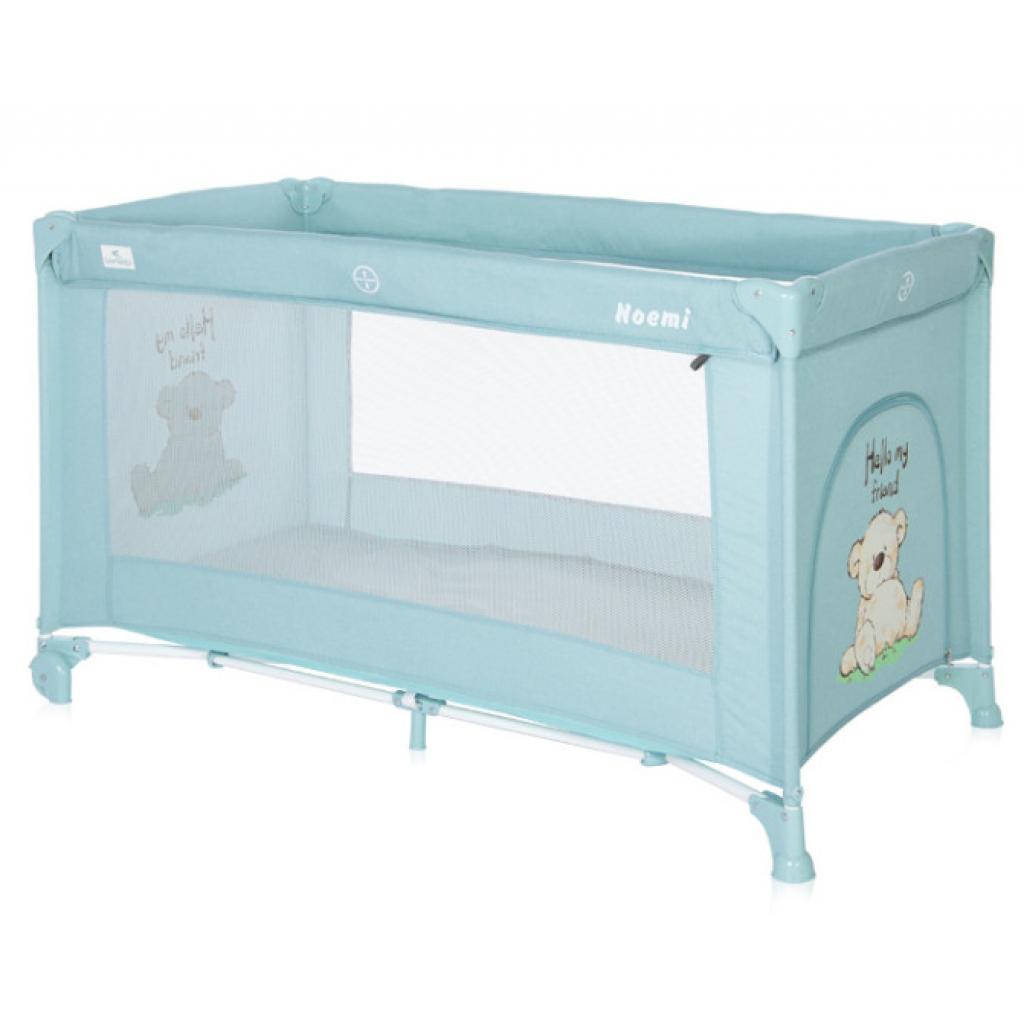 Дитячий манеж Lorelli NOEMI 1L blue surf teddy - зображення 1