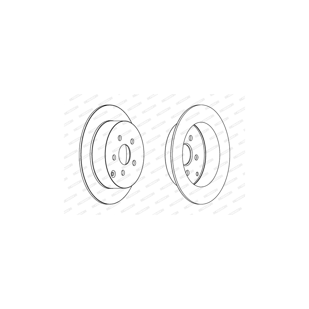 Гальмівний диск FERODO DDF1485C - зображення 1