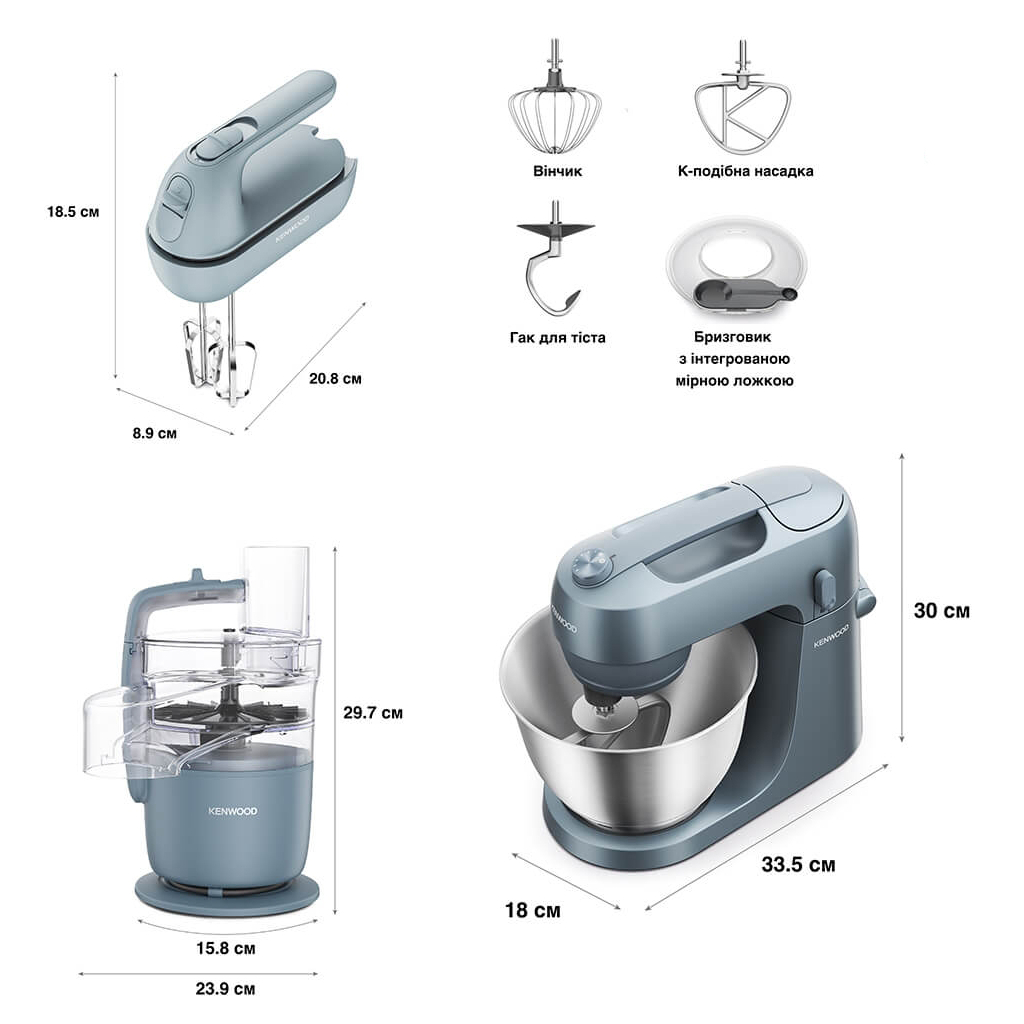 Кухонний комбайн Kenwood CPG 35.000 GY - зображення 12