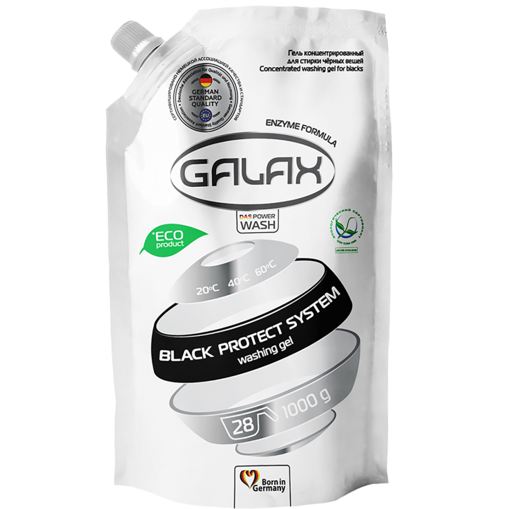 Гель для прання Galax для чорних речей 1 кг (4260637720689) - зображення 1