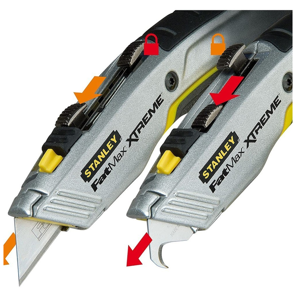 Ніж монтажний Stanley FatMax Xtreme з двома висувними лезами, L=180мм. (0-10-789) - зображення 6